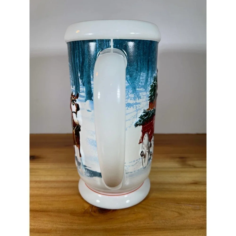 Nib 2007 Budweiser Stein Christmas Mug with Gift Box and COA Winter's Calm CS678